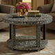 Round Inlaid Bone Marble Coffee Table | Luxury Handmade Coffee Table