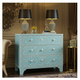 Hand-Painted Blue Floral Chest of Drawers | Luxury Handmade Dresser