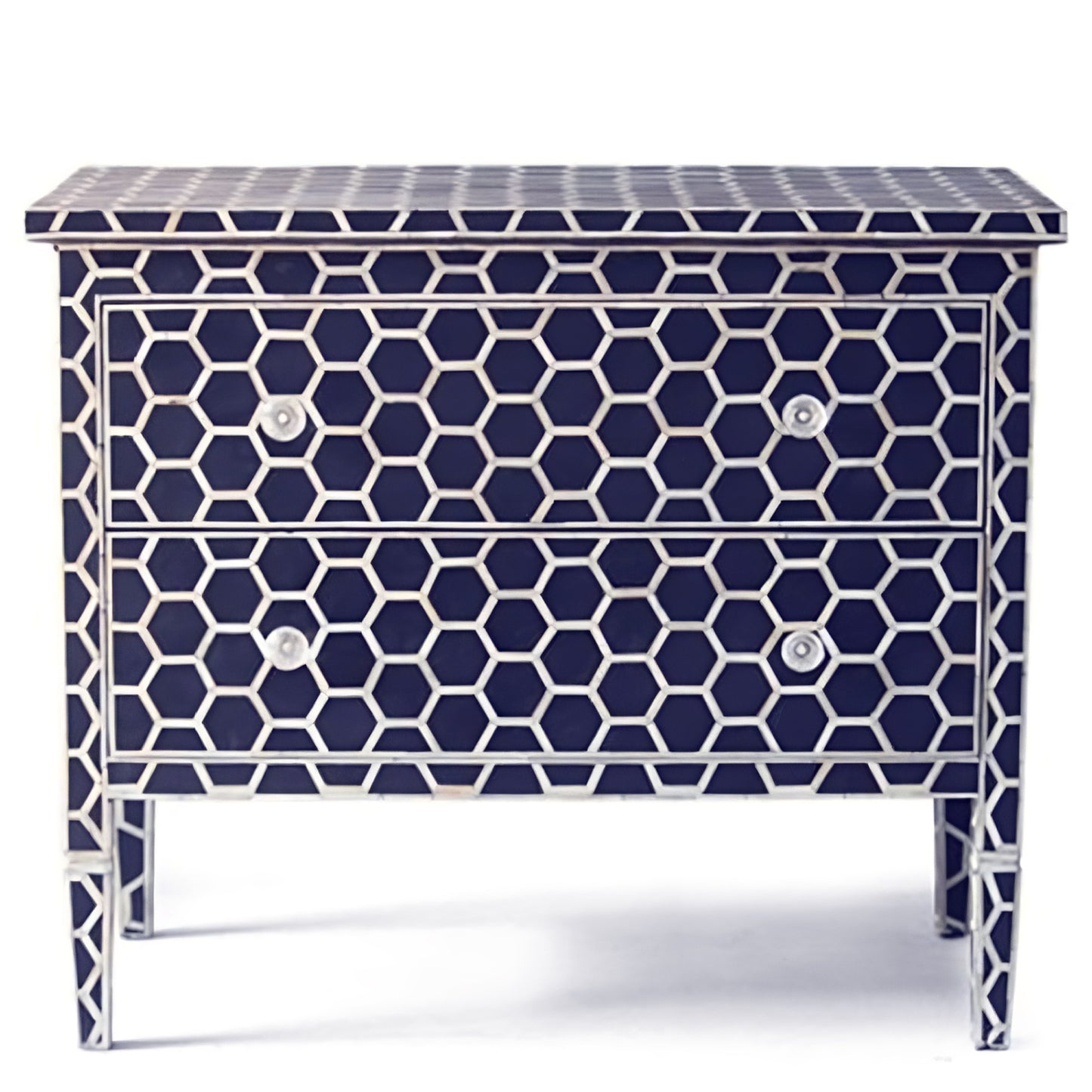 Black Bone Inlay Chest of Drawer Sideboard dresser