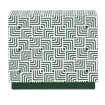 Bone Inlay Wooden Modern Pattern Endtable, Sideboard, Drum, Bedside, Round Nightstand, Stool