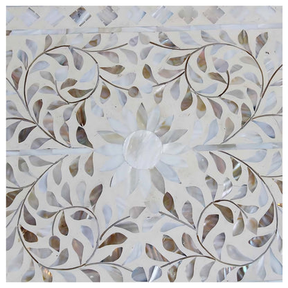 4 Drawers Dresser White Mother Of Pearl
