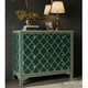 Green Patterned Wooden Chest of Drawers | Luxury Handmade Dresser