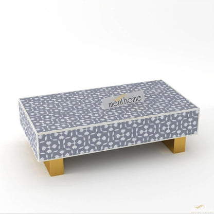 Bone Inlay Rectangular Black Coffee Table | Luxury Handmade Coffee Table