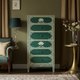 Hand-Painted Green Floral Chest of Drawers | Luxury Handmade Tallboy