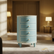 Elegant Vintage-Style Blue Four-Drawer Chest | Luxury Handmade Chest of Drawer