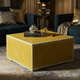 Modern Yellow Square Coffee Table | Luxury Handmade Coffee Table
