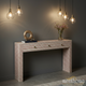 Handcrafted Bone Inlay Console Table | Luxury Handmade Console