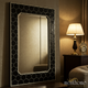 Elegant Hexagon Patterned Large Wall Mirror | Luxury Handmade Mirror