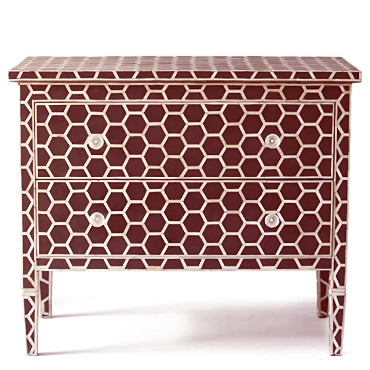 Black Bone Inlay Chest of Drawer Sideboard dresser