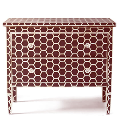 Black Bone Inlay Chest of Drawer Sideboard dresser