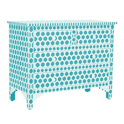 Bone inlay 4 Drawer Commode