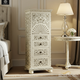 Handcrafted Bone Inlay Tall Chest of Drawers | Luxury Handmade Tallboy