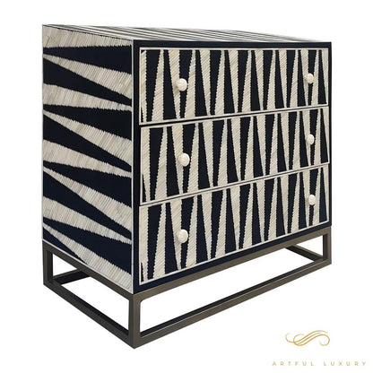 Geometric Three Drawer dressers | Luxury Handmade Dresser