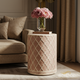 Elegant Quatrefoil Patterned Side Table | Luxury Handmade Side Table