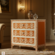 Elegant Hand-Painted Three-Drawer Wooden Chest | Luxury Handmade Chest of Drawer