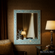 Elegant Antique Blue Mirror | Luxury Handmade Mirror