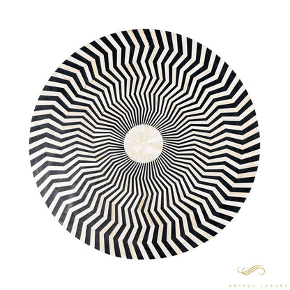 Bone Inlay Zig Zag Coffee Table | Luxury Handmade Coffee Table