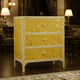Handcrafted Yellow Honeycomb Pattern Chest of Drawers | Luxury Handmade Chest of Drawer
