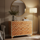 Chevron Pattern Wooden Chest of Drawers | Luxury Handmade Dresser