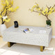 Tarqua Pattern Coffee Table with Brass Coated Legs | Luxury Handmade Coffee Table