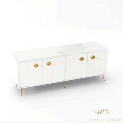 Targua-Bone Inlay -Rectangular-Cabinet | Luxury Handmade Cabinet