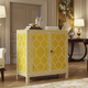 Yellow Moroccan Patterned Storage Cabinet | Luxury Handmade Cabinet