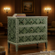 Hand-Painted Green Floral Chest of Drawers | Luxury Handmade Chest of Drawer