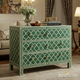 Handcrafted Green Bone Inlay Three Drawer Chest | Luxury Handmade Chest of Drawer