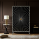 Black and White Sunburst Patterned Cabinet | Luxury Handmade Wardrobe