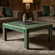 Handcrafted Green Bone Inlay Coffee Table | Luxury Handmade Coffee Table