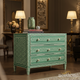 Hand-Painted Green Wooden Chest of Drawers | Luxury Handmade Chest of Drawer