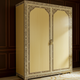Elegant Inlaid Wooden Wardrobe | Luxury Handmade Wardrobe