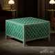 Green Bone Inlay Square Coffee Table | Luxury Handmade Coffee Table