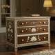 Handcrafted Wooden Floral Inlay Chest of Drawers | Luxury Handmade Chest of Drawer