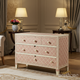 Elegant Pink Patterned Wooden Chest of Drawers | Luxury Handmade Chest of Drawer