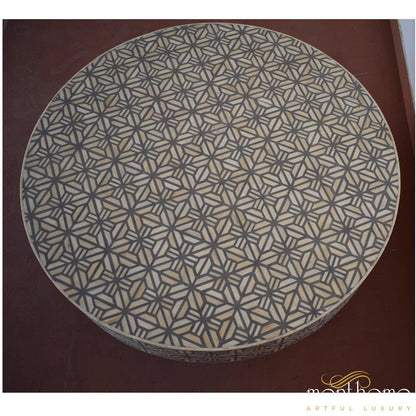 Bone Inlay Vector Design Coffee Table | Luxury Handmade Coffee Table