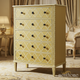 Elegant Wooden Chest of Drawers with Moroccan Design | Luxury Handmade Tallboy