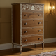 Decorative Wooden Chest of Drawers with Inlay Design | Luxury Handmade Tallboy