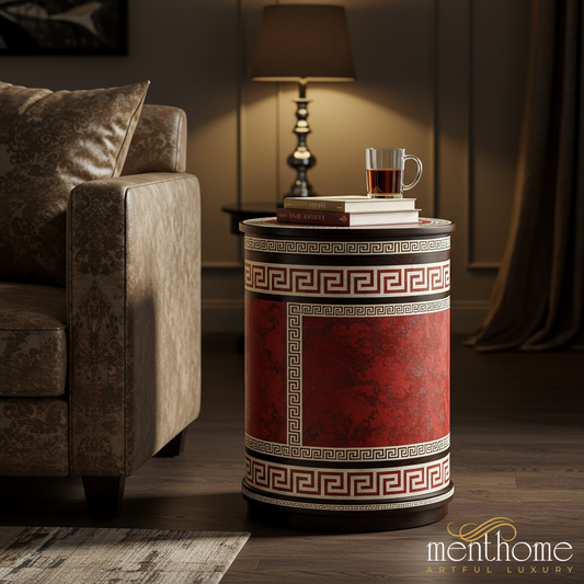 Luxury Ancient Greek Inspired Side Table | Luxury Handmade Side Table