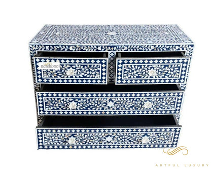 Handmade wooden Dresser Handcrafted Floral Pattern | Luxury Handmade Dresser