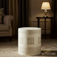 Decorative Greek Key Patterned Accent Stool | Luxury Handmade Stool