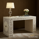 Elegant Inlaid Bone and Wood Writing Desk | Luxury Handmade Desk
