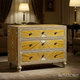 Handcrafted Sunburst Pattern Wooden Chest of Drawers | Luxury Handmade Chest of Drawer