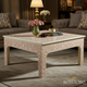 Handcrafted Floral Inlay Coffee Table | Luxury Handmade Coffee Table