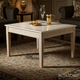 Elegant White and Beige Inlay Coffee Table | Luxury Handmade Coffee Table