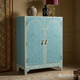 Blue Bone Inlay Cabinet | Luxury Handmade Cabinet