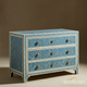 Blue Bone Inlay Three-Drawer Chest | Luxury Handmade Chest of Drawer