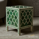 Green Patterned Inlay Side Table | Luxury Handmade Side Table