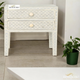 Bone Inlay Wood Bedside Table Design Bedside Handmade Bone Inlay Wooden Modern Floral Pattern Side table Furniture Handmade Wooden Table | Luxury Handmade Bedside Table