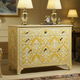 Elegant Hand-Painted Floral Pattern Wooden Chest of Drawers | Luxury Handmade Dresser